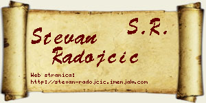 Stevan Radojčić vizit kartica